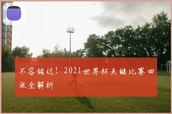 不容错过!2021世界杯关键比赛回放全解析