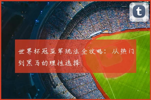 世界杯冠亚军玩法全攻略:从热门到黑马的理性选择